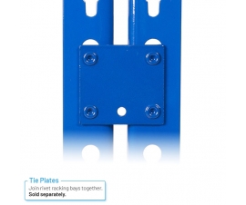 Tie plates for rivet racking