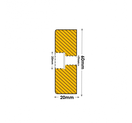 1000mm Length Pre-Drilled With 3 Holes