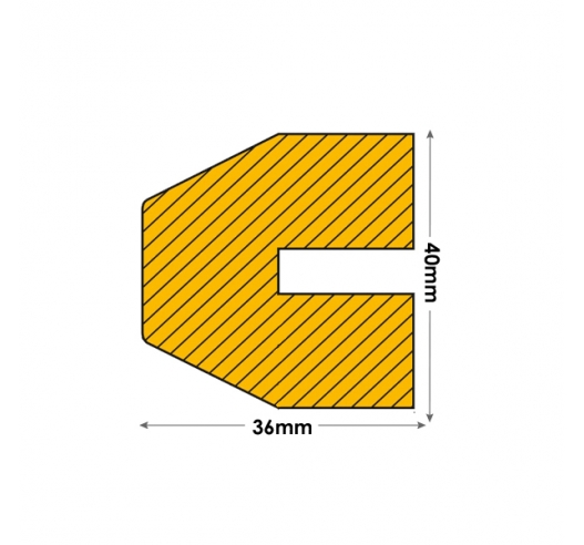 Push Fit Trapeze 40 x 36mm