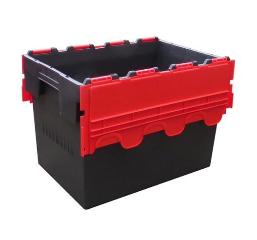 PLAS80 Open Attached Lid Container