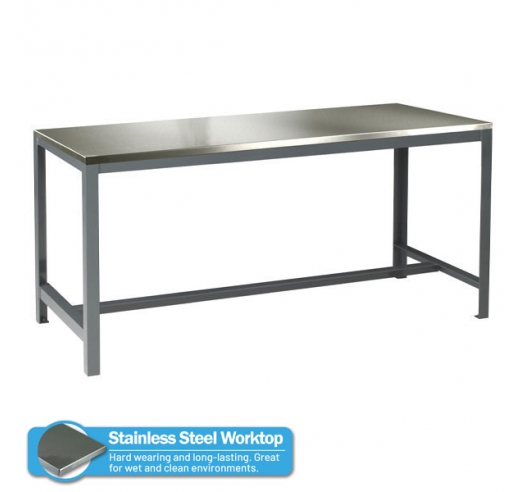 Extra Heavy Duty Engineering Workbench with Stainless Steel Worktop