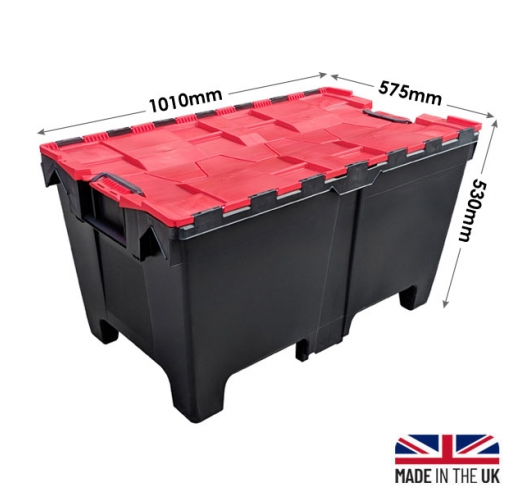 190 Litre Extra Large Plastic Storage Crate - Plastor HogBox
