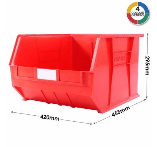 Large Size 10 Red Linbins Dimensions