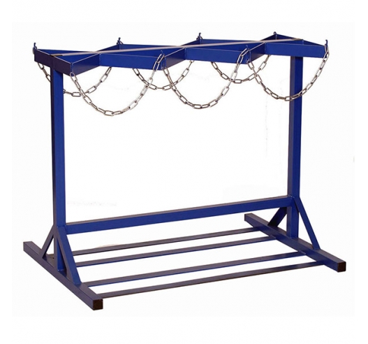Cylinder Floor Racks - Double Sided In Blue