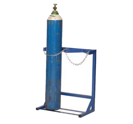 Cylinder Floor Racks - Single Sided In Blue