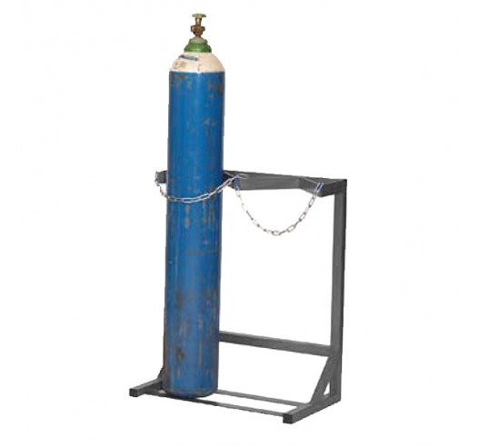 Cylinder Floor Racks - Single Sided In Grey