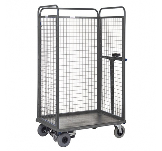 Powered Distribution Trolley 3 Sides in Grey