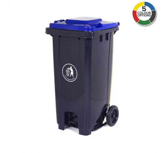 120 Litre Wheeled Bin in Blue