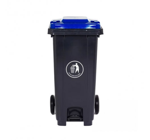 120 Litre Wheeled Bin in Blue