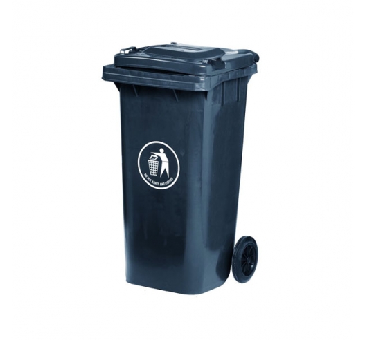 120 Litre Grey Wheeled Bin