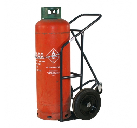 Cylinder Trolleys With Solid Rubber Wheels With Cylinder