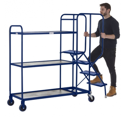 3 Tier Picking Trolley In Use