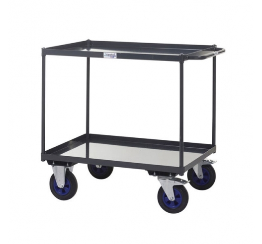 Shelf Trolleys with 2 Tier Steel Shelving