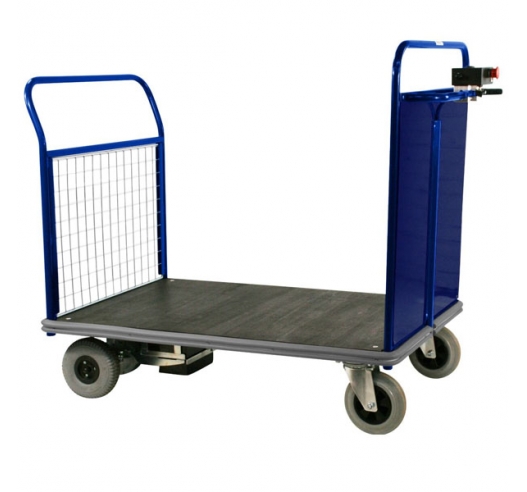 Powered Platform Truck With Mesh End