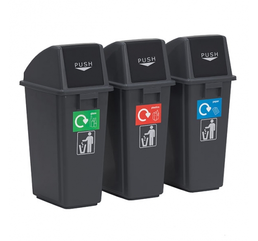 Set of 3 Recycling Bins
