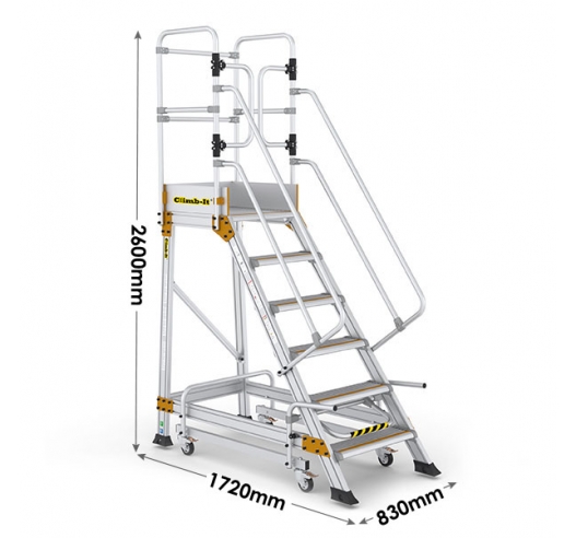 Safety Steps With Safety Lock 6 Treads