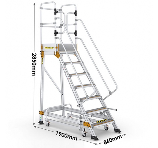 Safety Steps With Safety Lock 7 Treads
