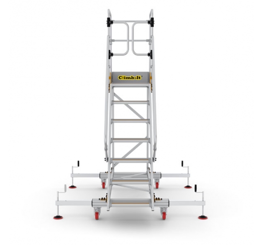 Extra Large Platform Safety Steps Front View