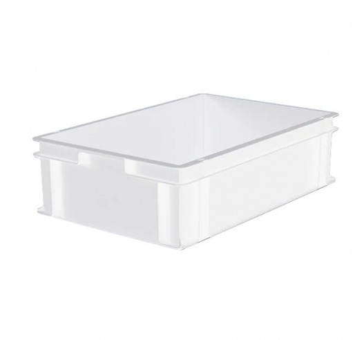 White Plastic Stacking Containers - M208A