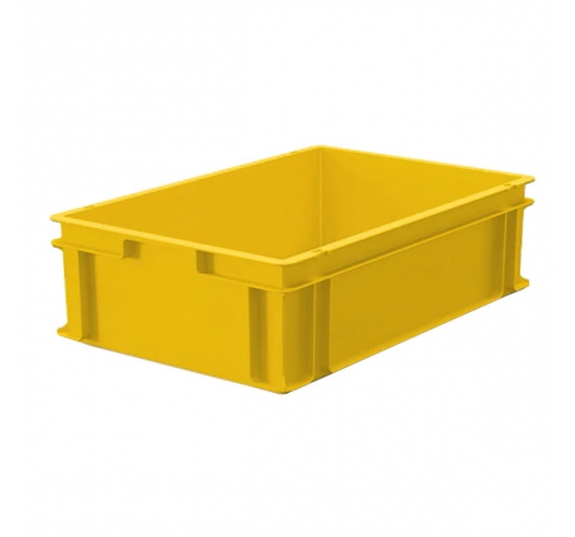 Yellow Plastic Stacking Containers - M208A