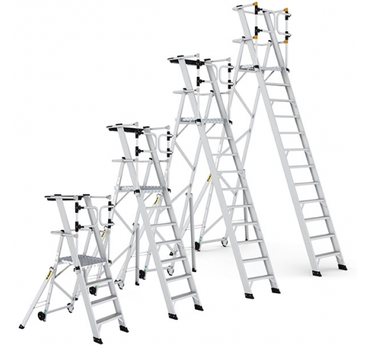Large Platform Folding Steps With Safety Gates Group