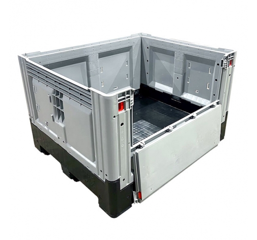 Large Folding Strong Pallet Box Open