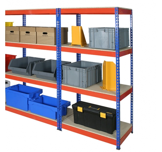 Blue and Orange Racking