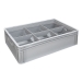 Basicline Euro Container With 6 Hole Glassware Inserts