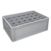 Basicline Euro Container With 24 Hole Glassware Inserts