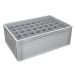Basicline Euro Container With 40 Hole Glassware Inserts