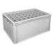 Basicline Euro Container With 40 Hole Glassware Inserts