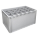 Basicline Euro Container With 24 Hole Glassware Inserts