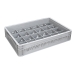 Basicline Perforated Euro Container With 24 Hole Glassware Inserts