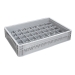Basicline Perforated Euro Container With 40 Hole Glassware Inserts