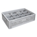 Ventilated Basicline Euro Container With 12 Hole Glassware Inserts