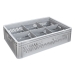 Ventilated Basicline Euro Container With 6 Hole Glassware Inserts