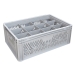 Ventilated Basicline Euro Container With 12 Hole Glassware Inserts