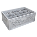 Ventilated Basicline Euro Container With 15 Hole Glassware Inserts