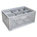 Ventilated Basicline Euro Container With 6 Hole Glassware Inserts