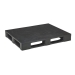 Medium Duty Closed Deck Plastic Pallet in Black Recycled Plastic