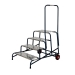 Climb-It Wide Work Steps 4 Tread Single Handrail