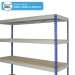 Medium Duty Rivet Racking Shelving Bay (1830h x 1830w x 305d mm) with 4 Shelves