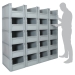 20 Container Medium Pick Wall - To Scale