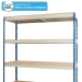 Heavy Duty Rivet Racking - Wide Shelving Bay (1830h x 2440w x 1220d mm) with 4 Shelves