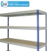 Medium Duty Rivet Racking Shelving Bay (1830h x 1830w x 1220d mm) with 4 Shelves