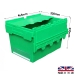 Green Plastic Storage Boxes Medium Sized