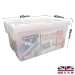 Clear Plastic Crates 55 Litres