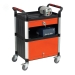 3 Shelf Trolley with Drawer and Cabinet