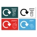 Set Of Recycling Stickers