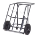 Cylinder Trolleys With Solid Rubber Wheels And Support Castors